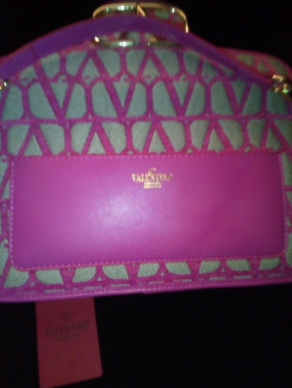 🌸PINK V Logo Shoulder Bag - Picture 5 of 8